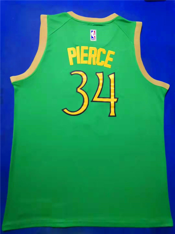 Men Boston Celtics #34 Pierce Green Nike City Edition NBA Jerseys->mlb hats->Sports Caps